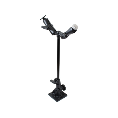Ratchet Standhalterung mit Doppelhalterung - Stab ca. 450 mm,  Aufnahmen (1,5 Zoll, oben)