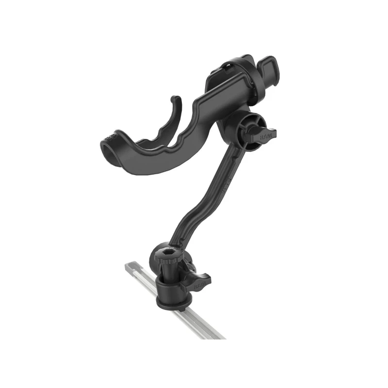 Verbundstoff Angelrutenhalterung mit Track-Node-Basis (T-Slot) - Ratchet-System