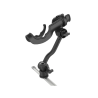 Composite fishing rod holder with track node base (T-slot) - Ratchet system