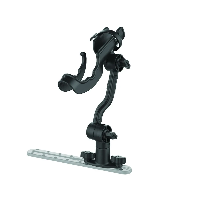 Verbundstoff Angelrutenhalterung mit Track-Anbindung (T-Slot) - Ratchet-System