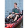 Composite fishing rod holder with track connection (T-slot) - Ratchet system