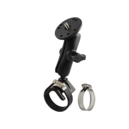 Camera mount for handlebars/tubes with 1/4"-20 grub screw - with clamp, (1 inch)