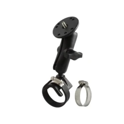 Kamerahalterung für Lenker/Rohre mit 1/4"-20 Gewindestift - mit Klemmschelle,  (1 Zoll)