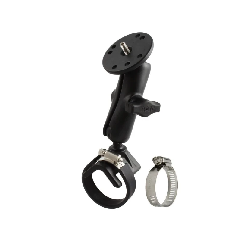 Kamerahalterung für Lenker/Rohre mit 1/4"-20 Gewindestift - mit Klemmschelle,  (1 Zoll)