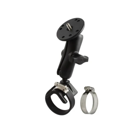 Kamerahalterung für Lenker/Rohre mit 1/4"-20 Gewindestift - mit Klemmschelle,  (1 Zoll)