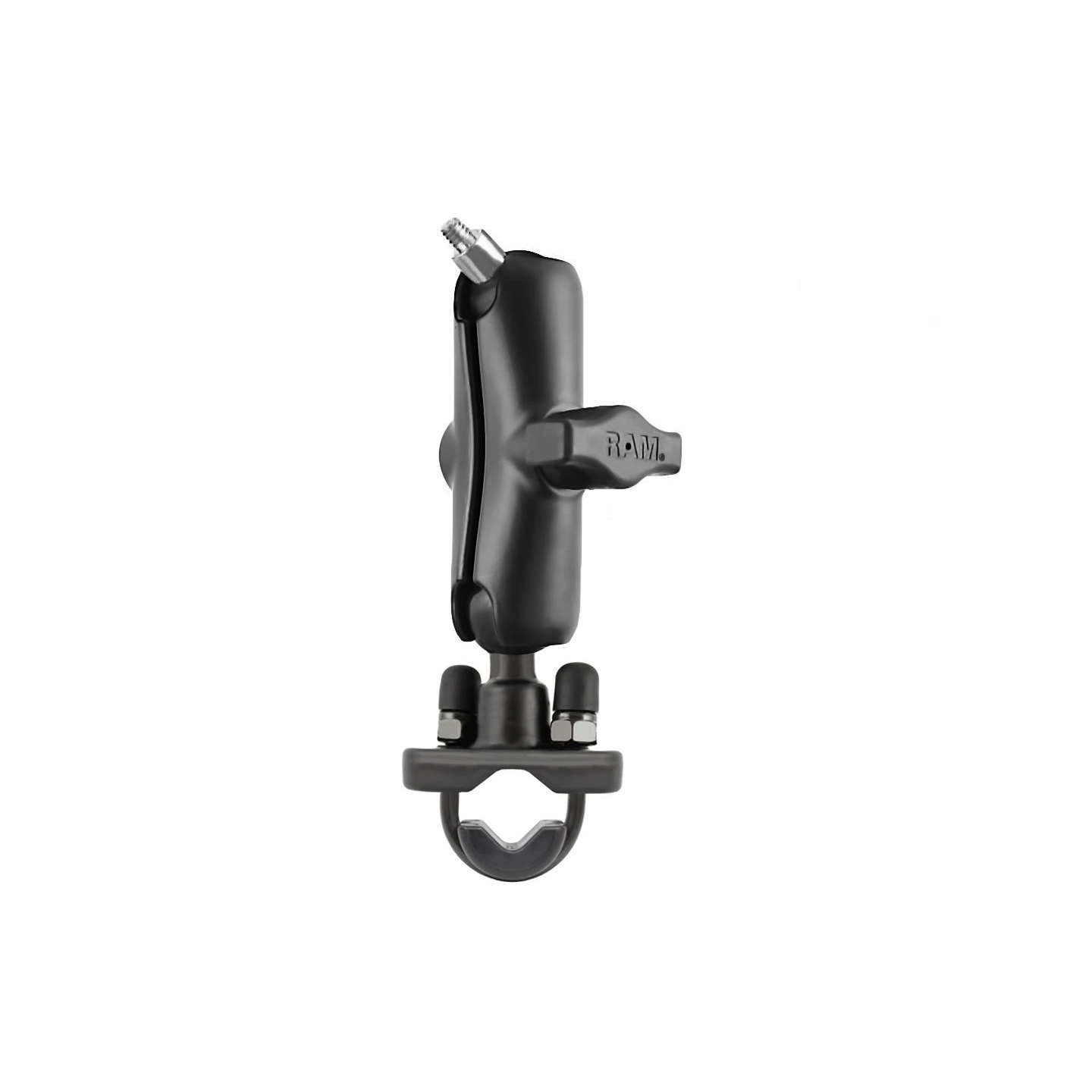 Camera mount for handlebars/tubes with 1/4"-20 grub screw - with clamp, (1 inch)