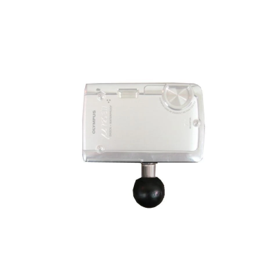 Kamerahalterung für Lenker/Rohre mit 1/4"-20 Gewindestift - mit Klemmschelle,  (1 Zoll)