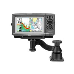 Swivelling arm with universal plate for marine GPS - Horizontal base, universal plate (50.8 x 158.9 mm), arm length 150 mm