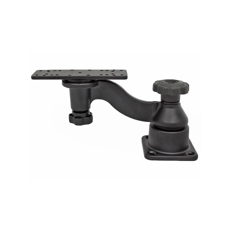 Swivelling arm with universal plate for marine GPS - Horizontal base, universal plate (50.8 x 158.9 mm), arm length 150 mm