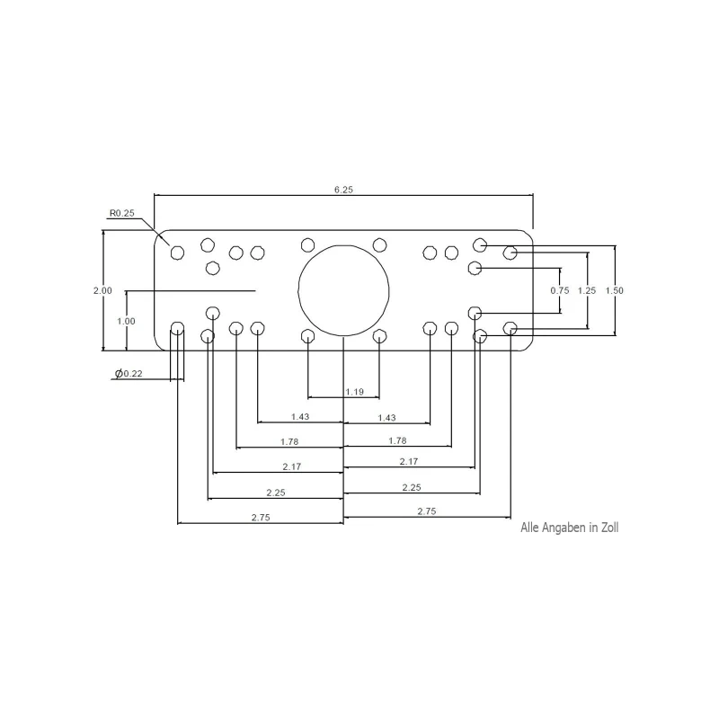Swivelling arm with universal plate for marine GPS - Horizontal base, universal plate (50.8 x 158.9 mm), arm length 150 mm