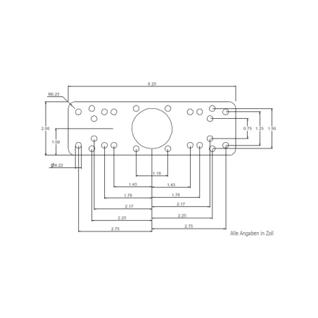 Swivelling arm with universal plate for marine GPS - Horizontal base, universal plate (50.8 x 158.9 mm), arm length 150 mm