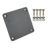 square counter plate for brackets - 91.4 x 91.4 mm, screw set