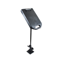 Ratchet stand holder with storage box - rod approx. 450 mm, mount (1.5 inch, top)