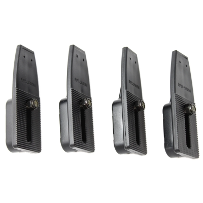 flache Seitenarme (Rückseite) für Tough-Tray Universal Laptop-Halteschalen - 4 Stück inkl. Befestigungs-Kit