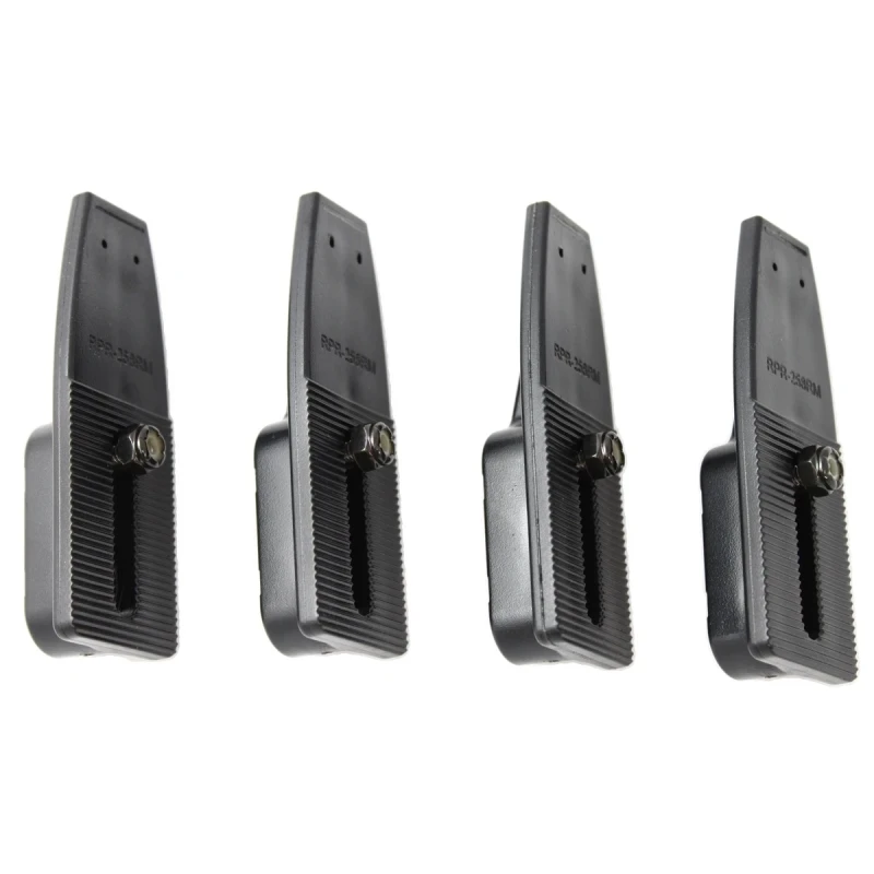 flache Seitenarme (Rückseite) für Tough-Tray Universal Laptop-Halteschalen - 4 Stück inkl. Befestigungs-Kit