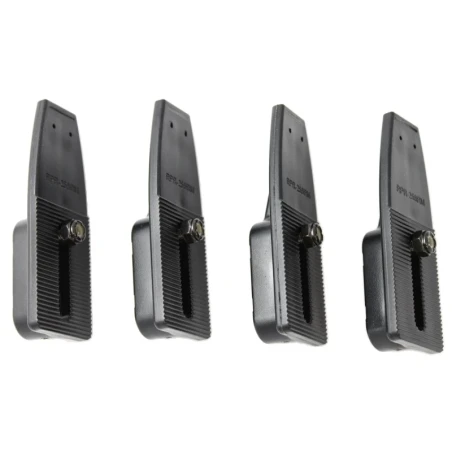 flache Seitenarme (Rückseite) für Tough-Tray Universal Laptop-Halteschalen - 4 Stück inkl. Befestigungs-Kit