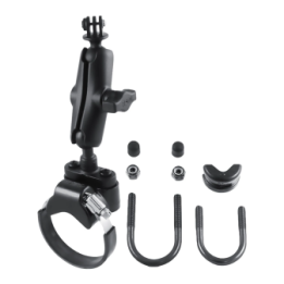 GoPro camera mount for handlebars/tubes - with clamp, (1 inch)