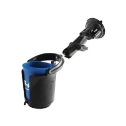 Saugfusshalterung mit Getränkehalter - mit Saugfuss,  (1 Zoll)