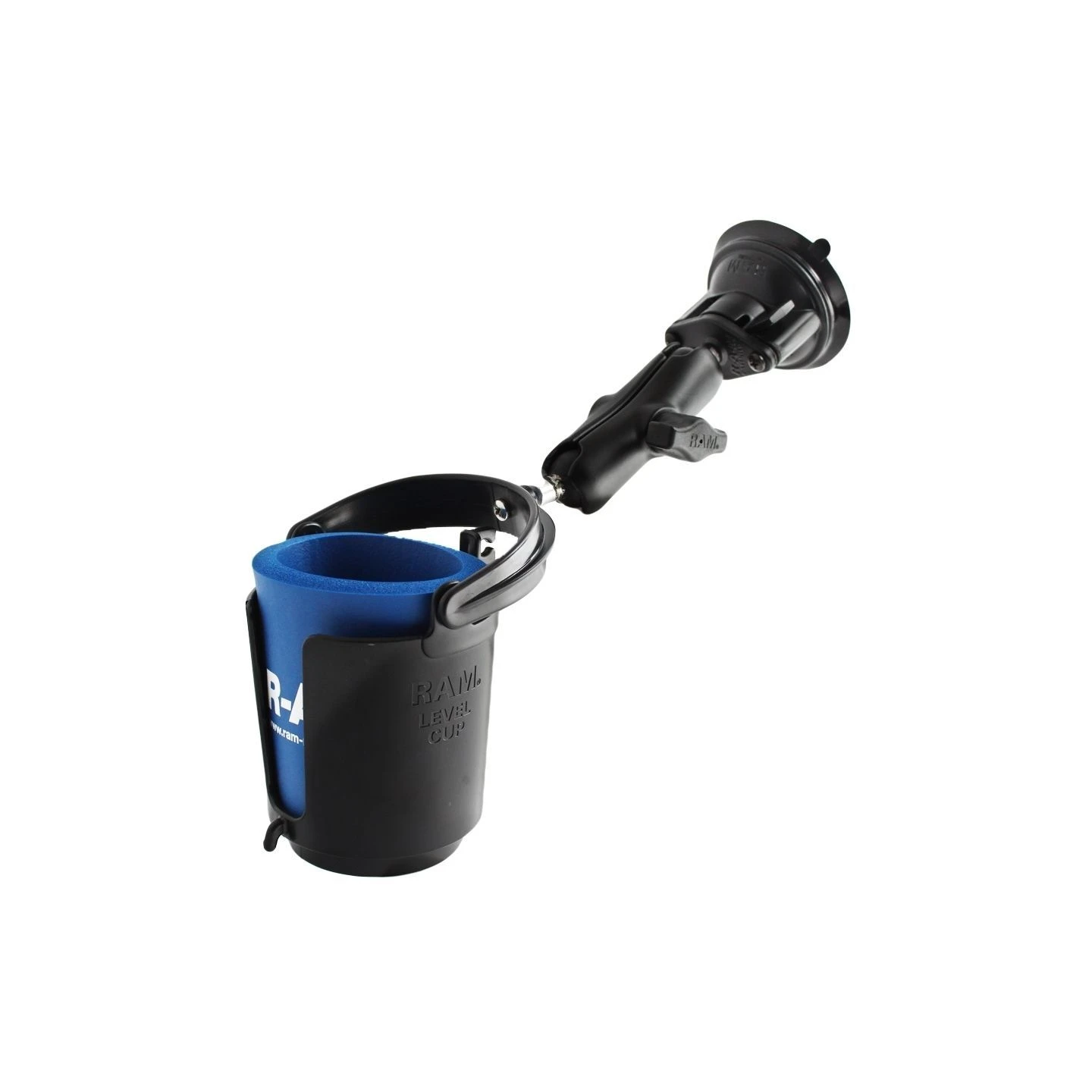 Suction cup holder with cup holder - with suction cup, (1 inch)