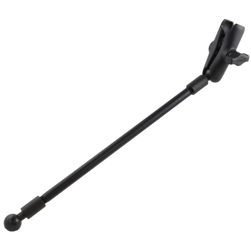 Verlängerungsarm mit Verbindungsarm - Aluminiumarm mit 1/4" NPT-Gewinden (ca. 300 mm), 2x Endstücke mit Kugel
