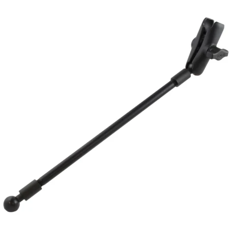 Verlängerungsarm mit Verbindungsarm - Aluminiumarm mit 1/4" NPT-Gewinden (ca. 300 mm), 2x Endstücke mit Kugel