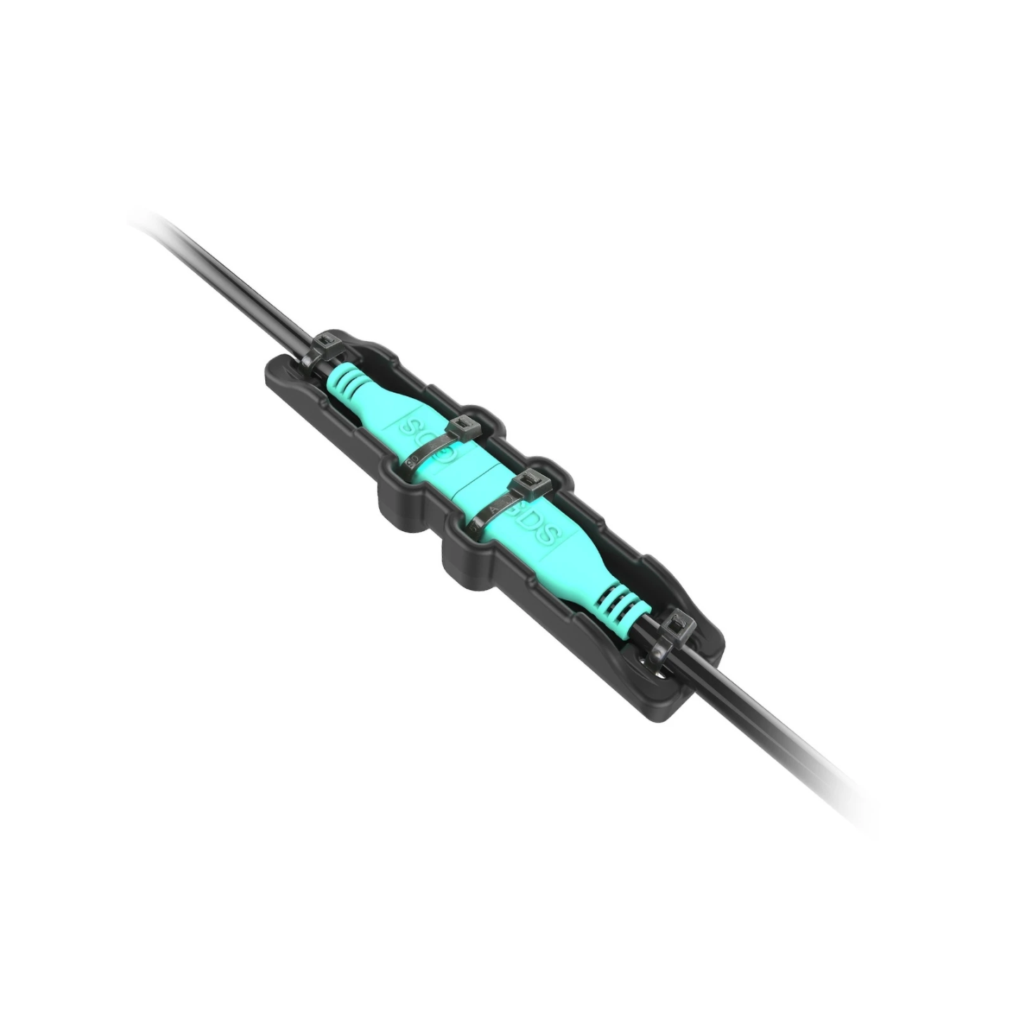 GDS cable clamp for strain relief - suitable for microUSB and USB-C cables