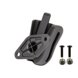 Composite belt clip with diamond mount (trapezoid) - with screw set