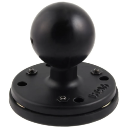 round base plate (AMPS) with magnetic base - (1.5 inch), in polybag
