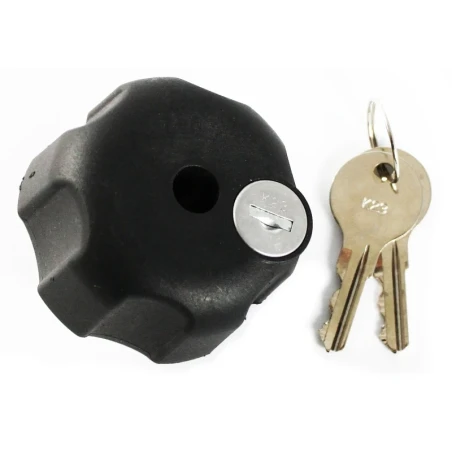 Sicherungsschloss für Schwenkarme - 3/8"-16 Innengewinde (Stahl verstärkt), 2 Schlüssel