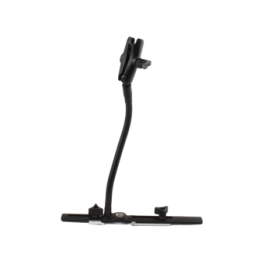 Cessna seat rail mount with 1 inch rail, flex arm (approx. 300 mm) centre connecting arm