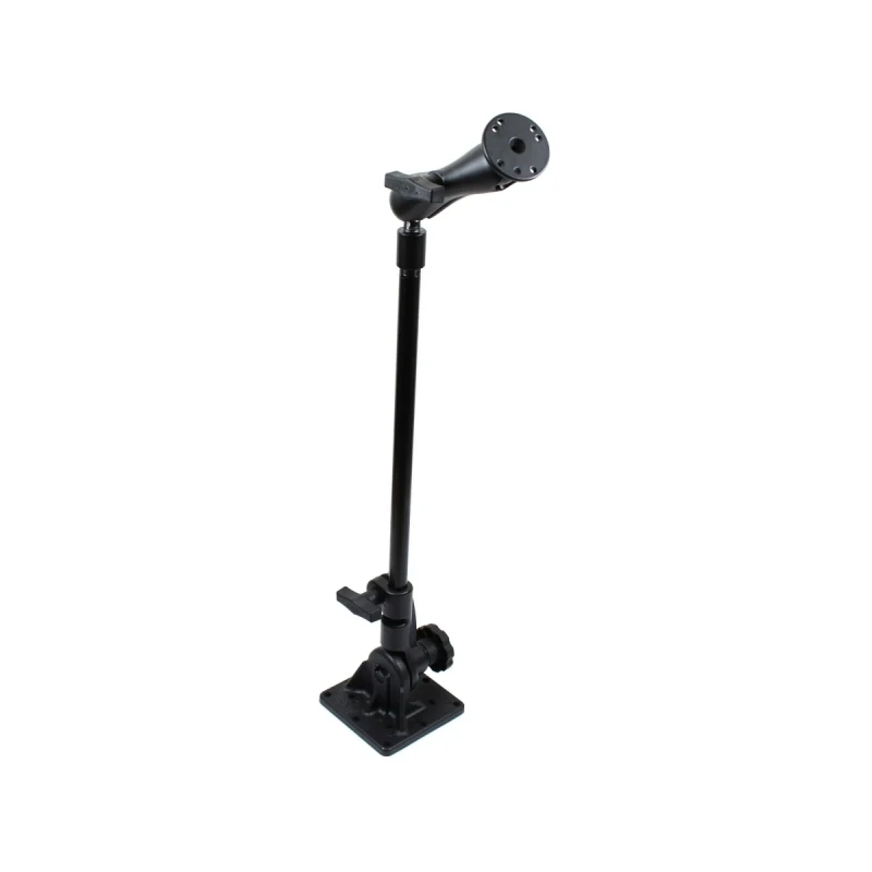 Ratchet Standhalterung mit AMPS-Anbindung - Stab ca. 450 mm, runde Basisplatte  (1,5 Zoll, oben)