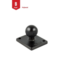 Base plate rectangular (2 x 1.7 inch) - (1 inch), AMPS hole pattern