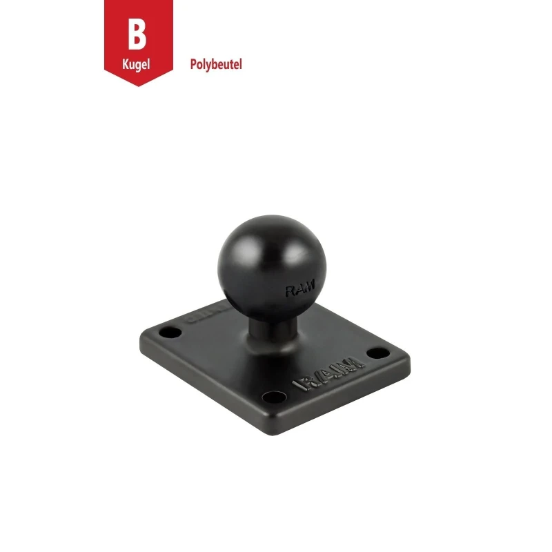 Basisplatte rechteckig (2 x 1,7 Zoll) -  (1 Zoll), AMPS-Lochraster