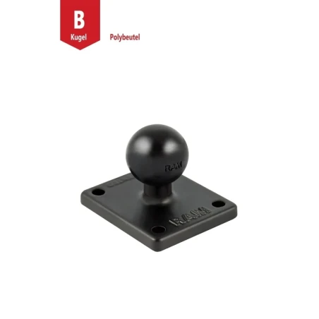 Basisplatte rechteckig (2 x 1,7 Zoll) -  (1 Zoll), AMPS-Lochraster