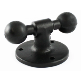 Base plate round double ball T-structure - (1 inch)