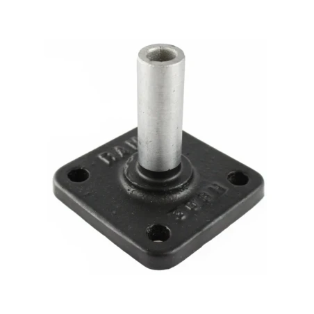 quadratische Grundplatte (82,5 x 82,5 mm) mit NPT-Stab (12,7 mm Durchmesser)