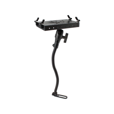 Pod I Fahrzeug Sitzschienen-Befestigung für Laptops/Drucker - flexibler Stab (ca. 450 mm), runde Basisplatte (, 1,5 Zoll)