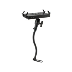 Pod I Fahrzeug Sitzschienen-Befestigung für Laptops/Drucker - flexibler Stab (ca. 450 mm), runde Basisplatte (, 1,5 Zoll)