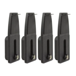 flache Seitenarme für Tough-Tray Universal Laptop-Halteschalen - 4 Stück inkl. Befestigungs-Kit (Schraube, Mutter)