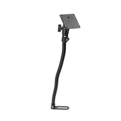 Pod I Fahrzeug Sitzschienen-Befestigung mit VESA-Anbindung - flexibler Stab (ca. 450 mm), VESA-Platte (75 x 75 mm), im