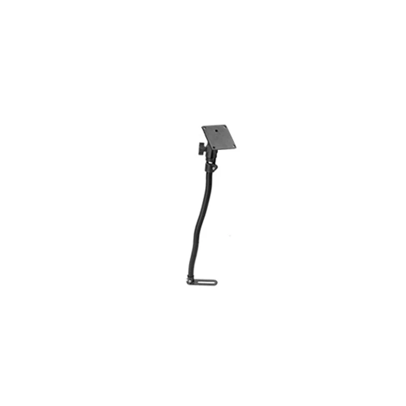 Pod I Fahrzeug Sitzschienen-Befestigung mit VESA-Anbindung - flexibler Stab (ca. 450 mm), VESA-Platte (75 x 75 mm), im
