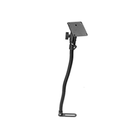Pod I Fahrzeug Sitzschienen-Befestigung mit VESA-Anbindung - flexibler Stab (ca. 450 mm), VESA-Platte (75 x 75 mm), im
