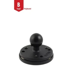 Round base plate with magnetic base - (1 inch), AMPS
