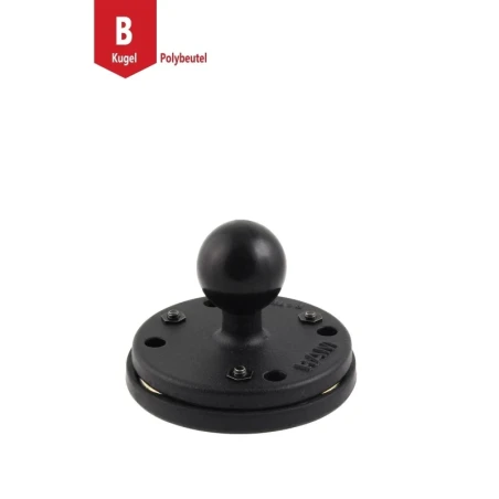 Round base plate with magnetic base - (1 inch), AMPS