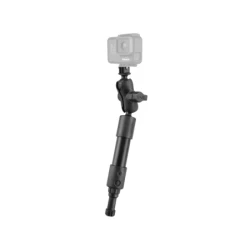 Extension arm for GoPro cameras with spline post adapter - plastic tube, (approx. 100 mm), end piece with ball