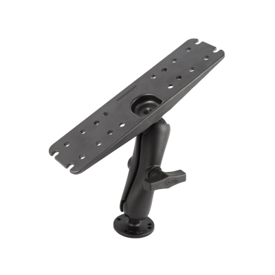 Universal Aufbauhalterung - runde Basisplatte (AMPS), mittlerer Verbindungsarm, Adapterplatte (3 x 11 Zoll), im Polybeu