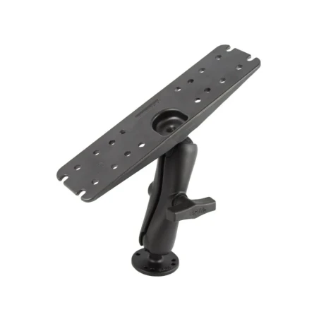 Universal Aufbauhalterung - runde Basisplatte (AMPS), mittlerer Verbindungsarm, Adapterplatte (3 x 11 Zoll), im Polybeu