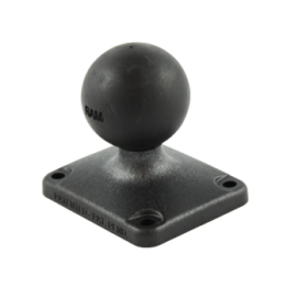 rechteckige Verbundstoff-Basisplatte (50,8 x 63,5 mm) mit  (1,5 Zoll) - im Polybeutel