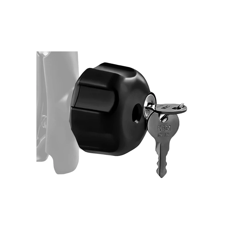 Sicherungsschloss für  Verbindungsarme - 1/4"-20 Innengewinde, 2 Schlüssel