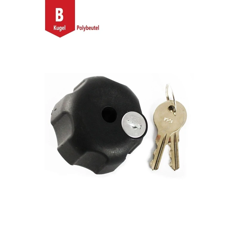 Sicherungsschloss für  Verbindungsarme - 1/4"-20 Innengewinde, 2 Schlüssel
